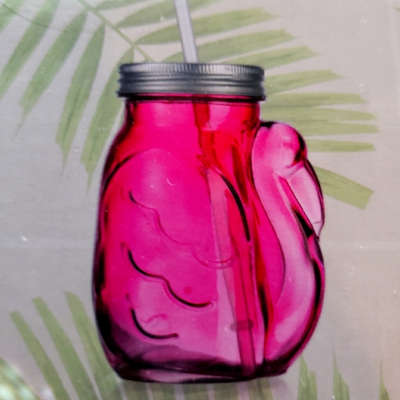 Crofton Other - Pink Flamingo Glass Sippers. Set of 4